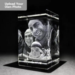 Medium Laser Photo Gift Block - Tower (Free Text Engraving Available) - Standard Delivery Will Be 3 Working Days. -JINY Shop laser tower3