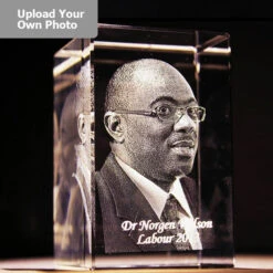 Medium Laser Photo Gift Block - Tower (Free Text Engraving Available) - Standard Delivery Will Be 3 Working Days. -JINY Shop laser tower4