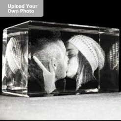 Medium Laser Photo Gift Block - Rectangle (Free Text Engraving Available) - Standard Delivery Will Be 3 Working Days. -JINY Shop medrect3