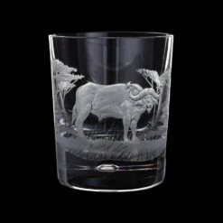 Hand Engraved Majestic Wildlife Buffalo Tumbler