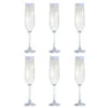 Six Champagne Flute, Set Of 6 -JINY Shop six flute cutout 6 co